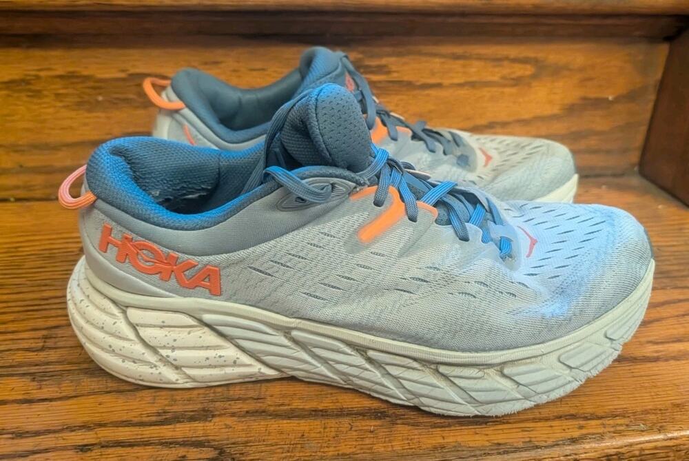 Hoka One One Gaviota 4 Women's 10.5 Running Shoes Light Blue